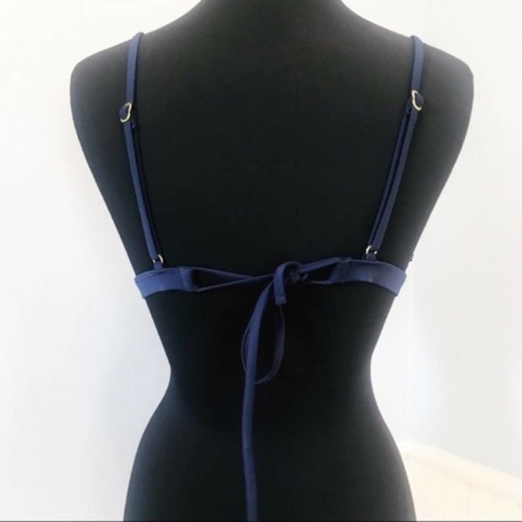 Red White & Blue Stripe Bikini Top Size Large - Picture 2 of 5